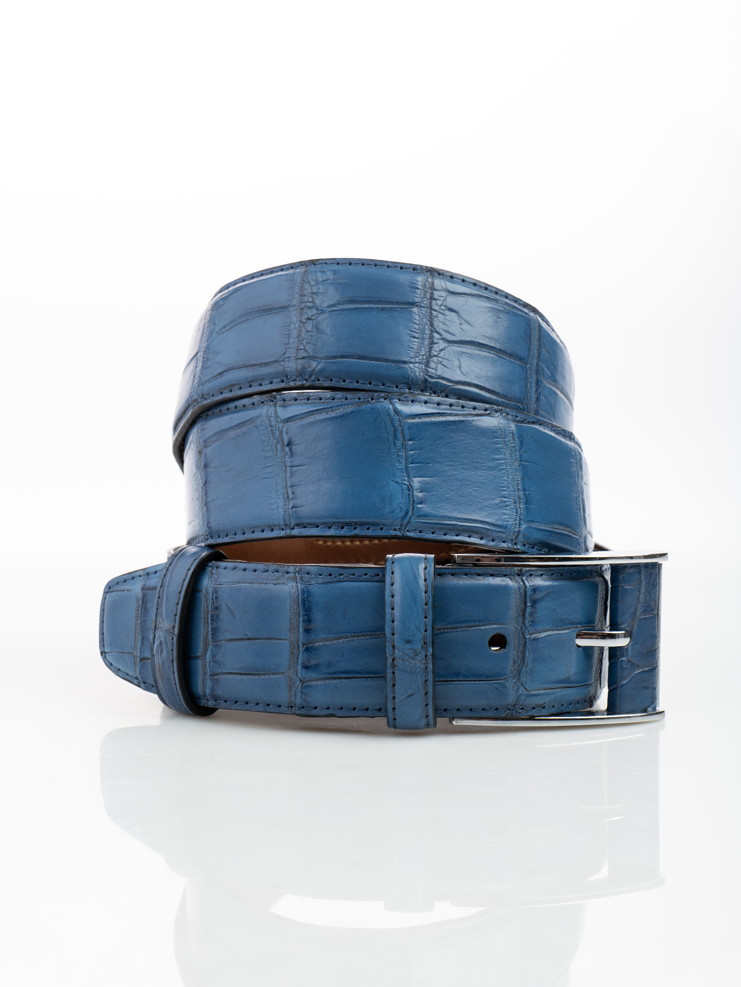 Azure Crocodile Belt view 2