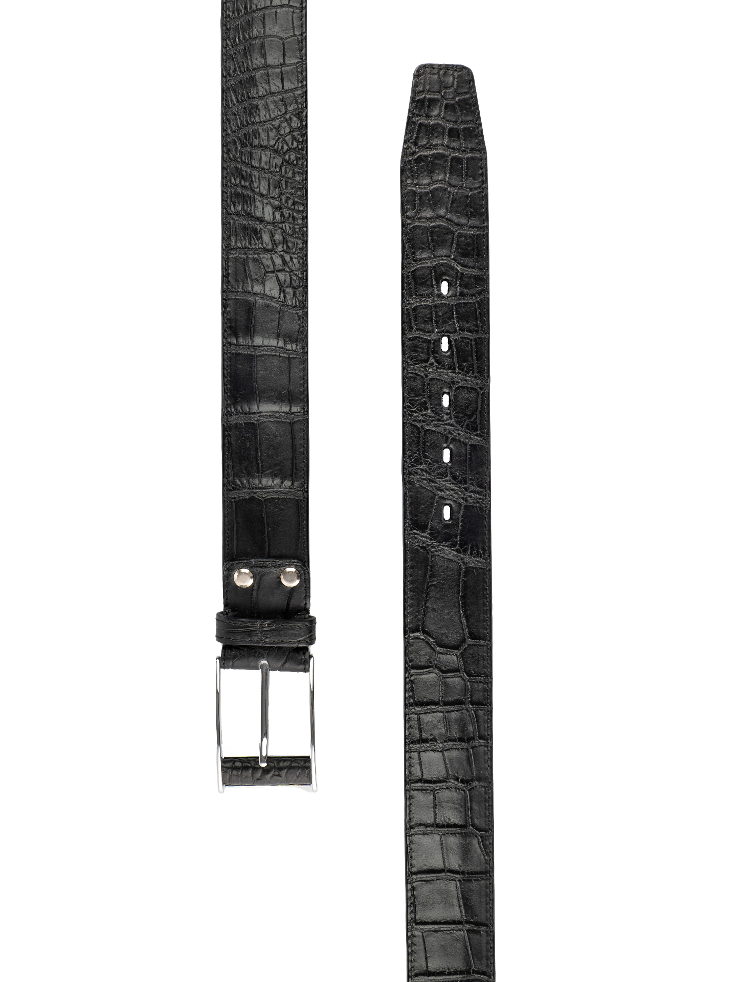 Noir Crocodile Belt view 3