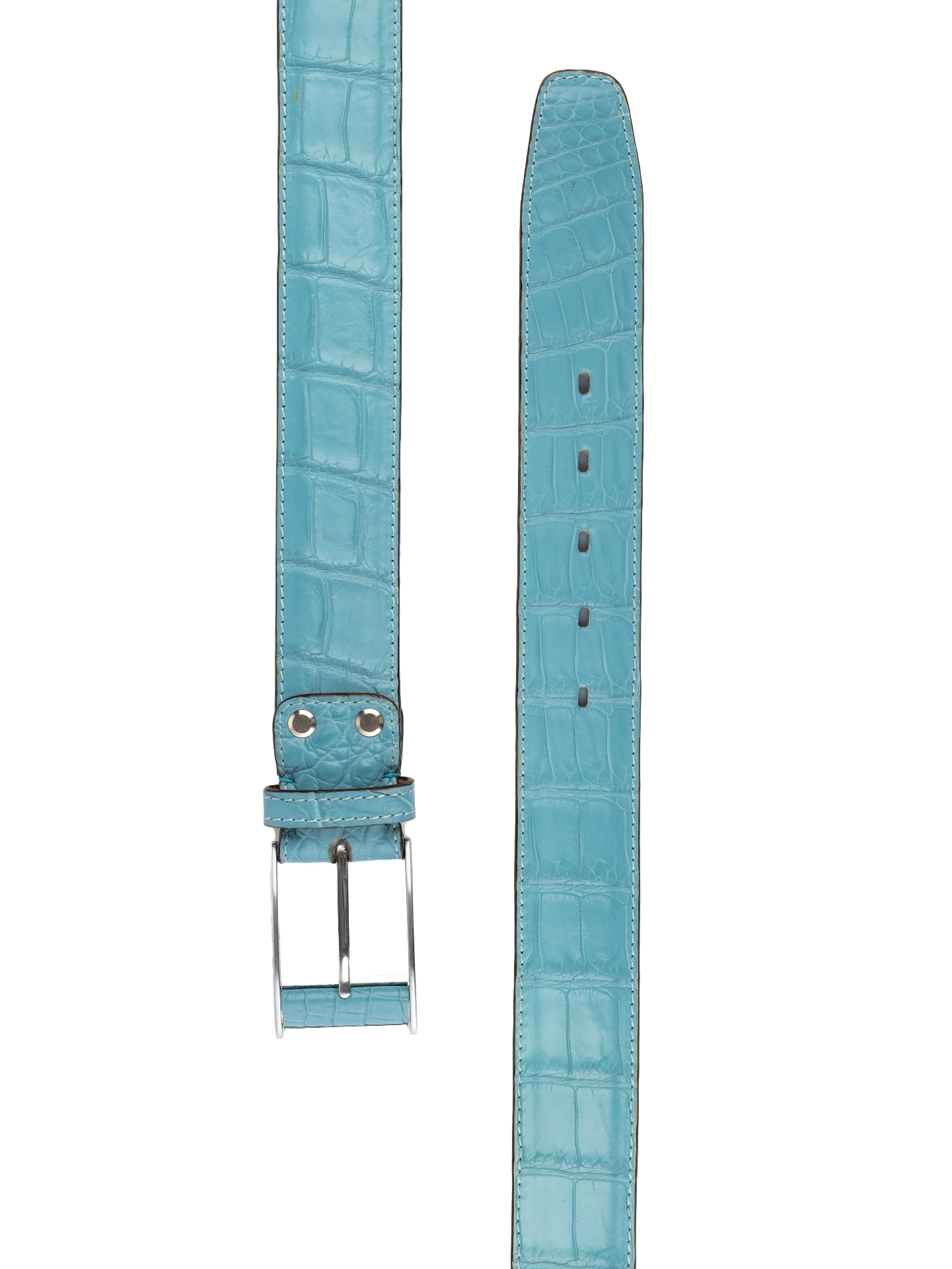 Turquoise Crocodile Belt view 3