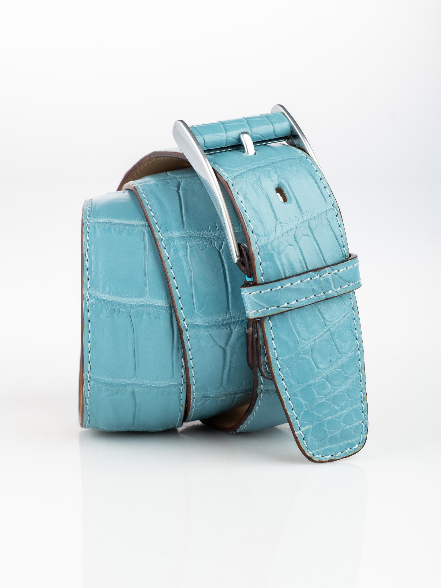 Turquoise Crocodile Belt