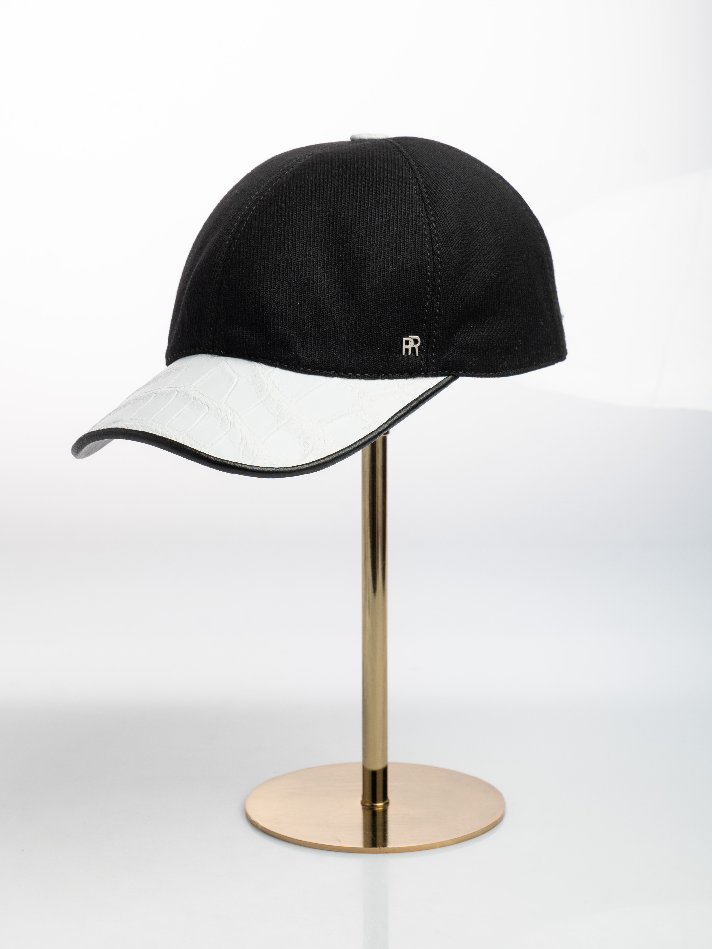 Two-Tone Denim & Crocodile Cap