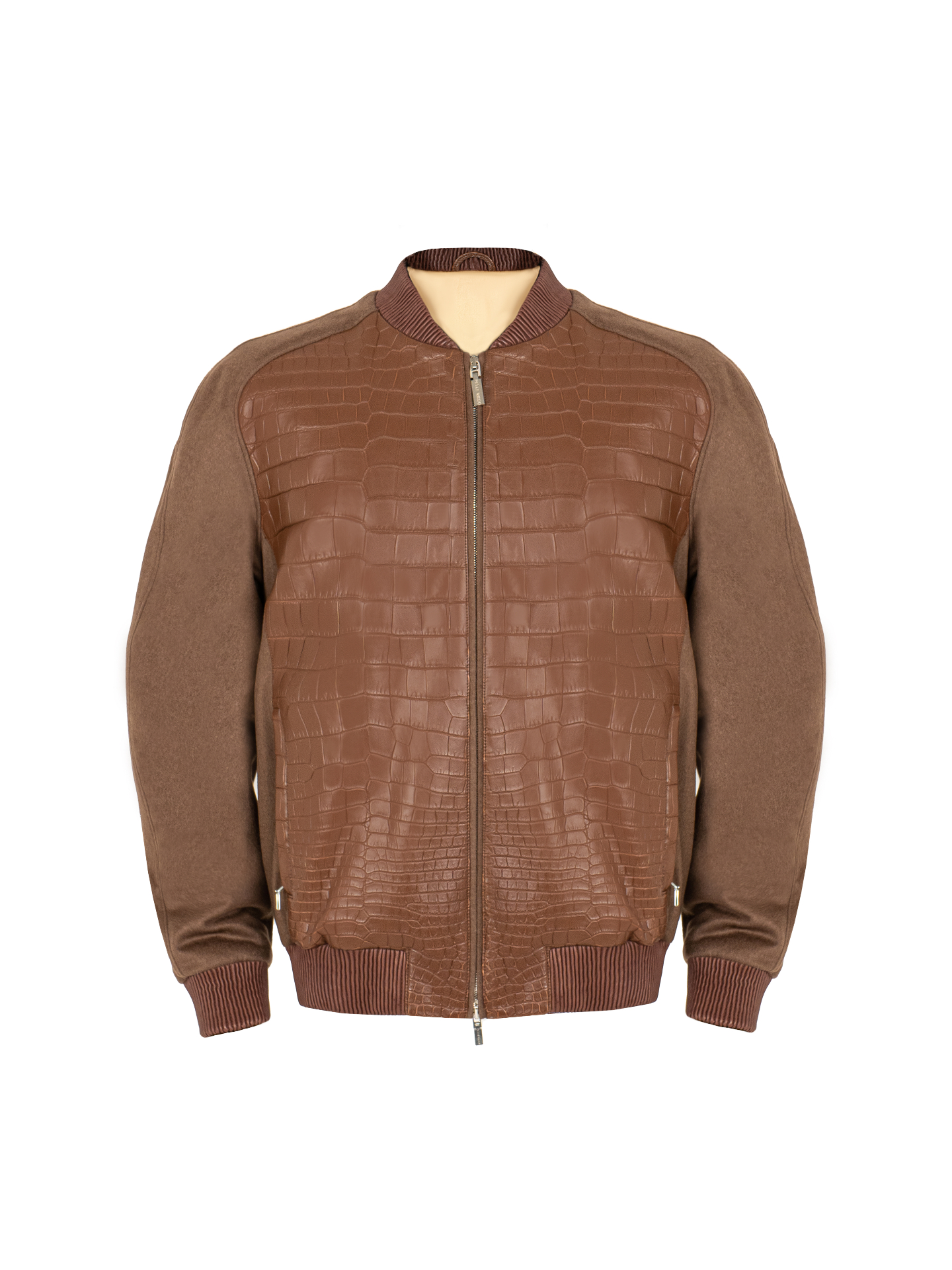 The Cognac Cashmere Bomber
