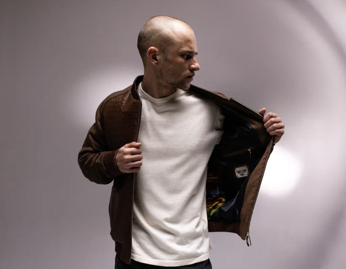 The Cognac Cashmere Bomber view 5
