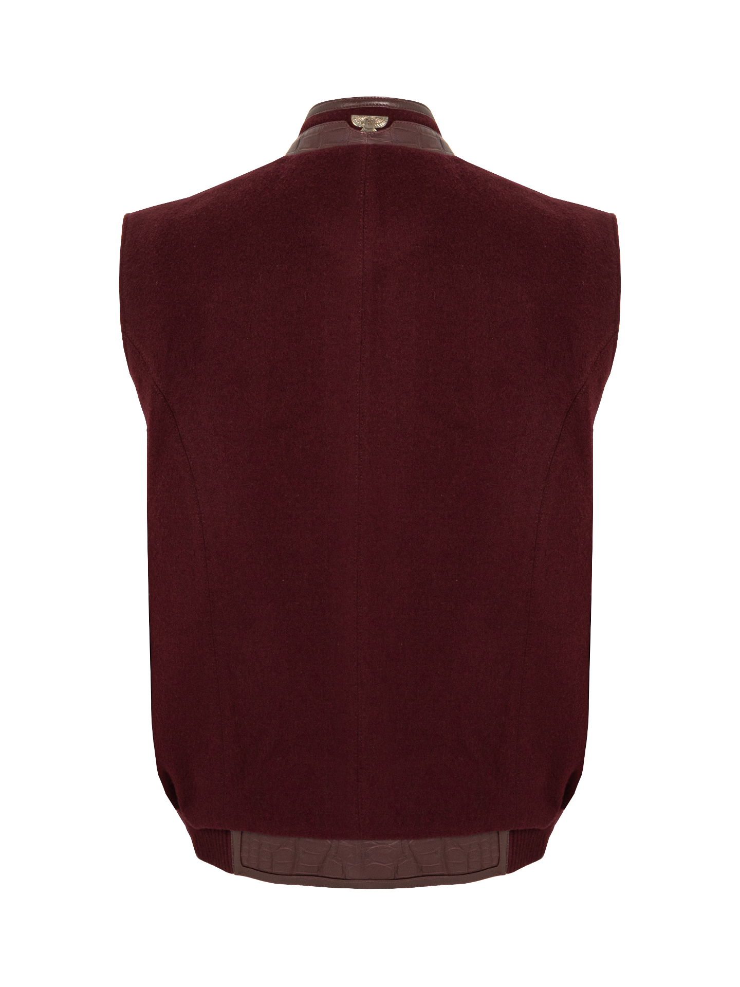 Bordeaux Crocodile Vest view 2