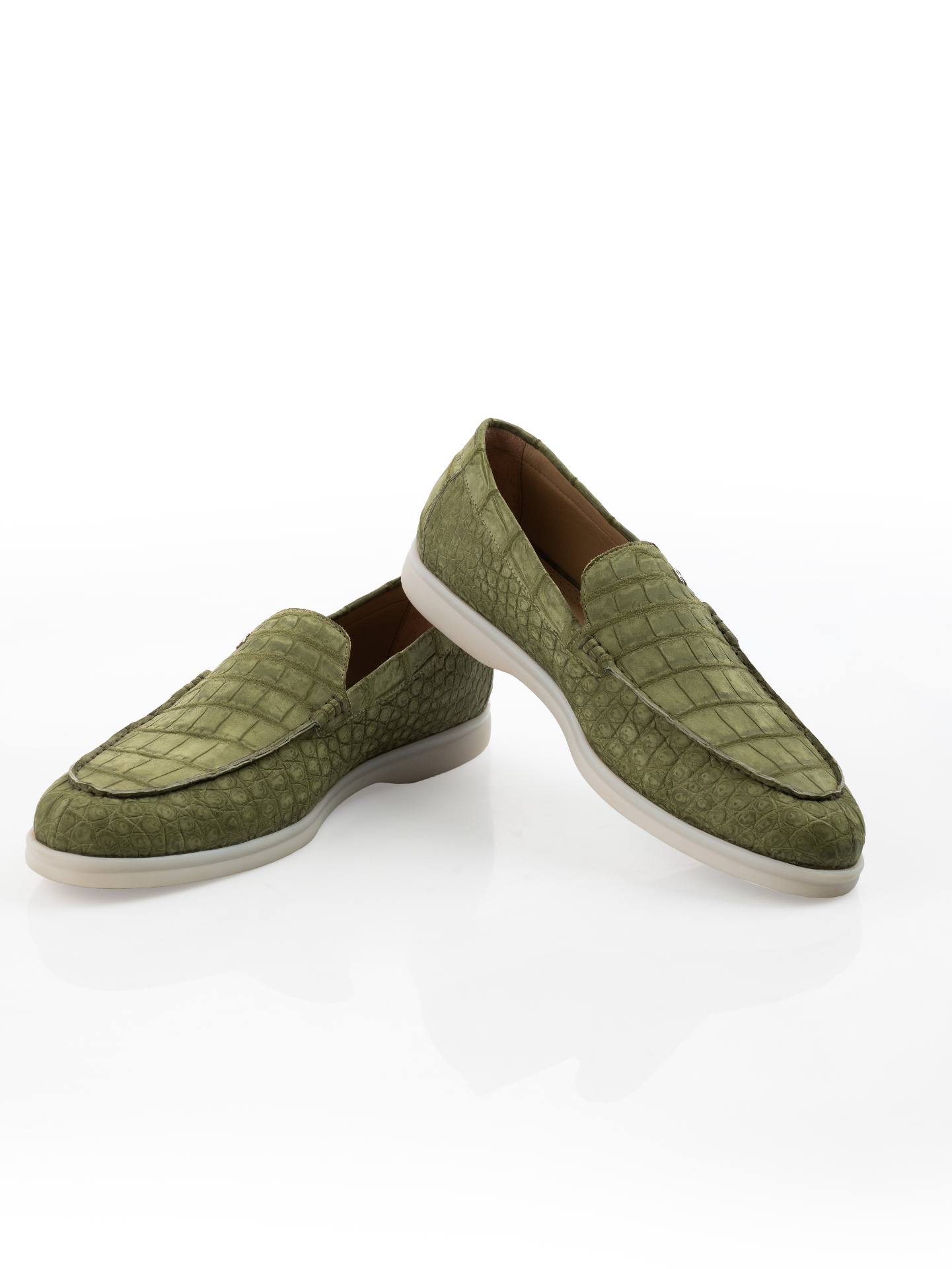Olive Nubuck Deck-Step I - alternate view