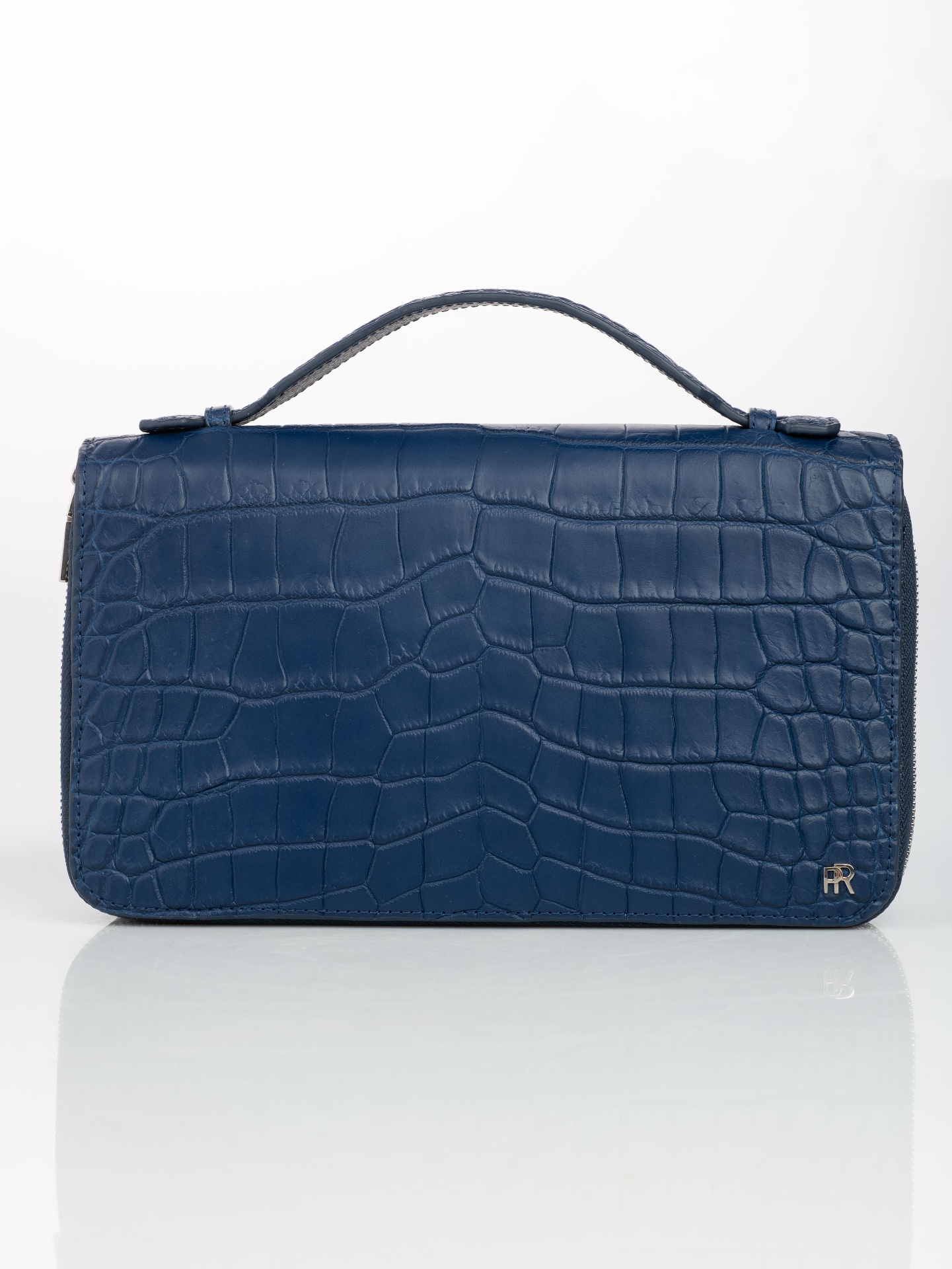 Navy Crocodile Pochette