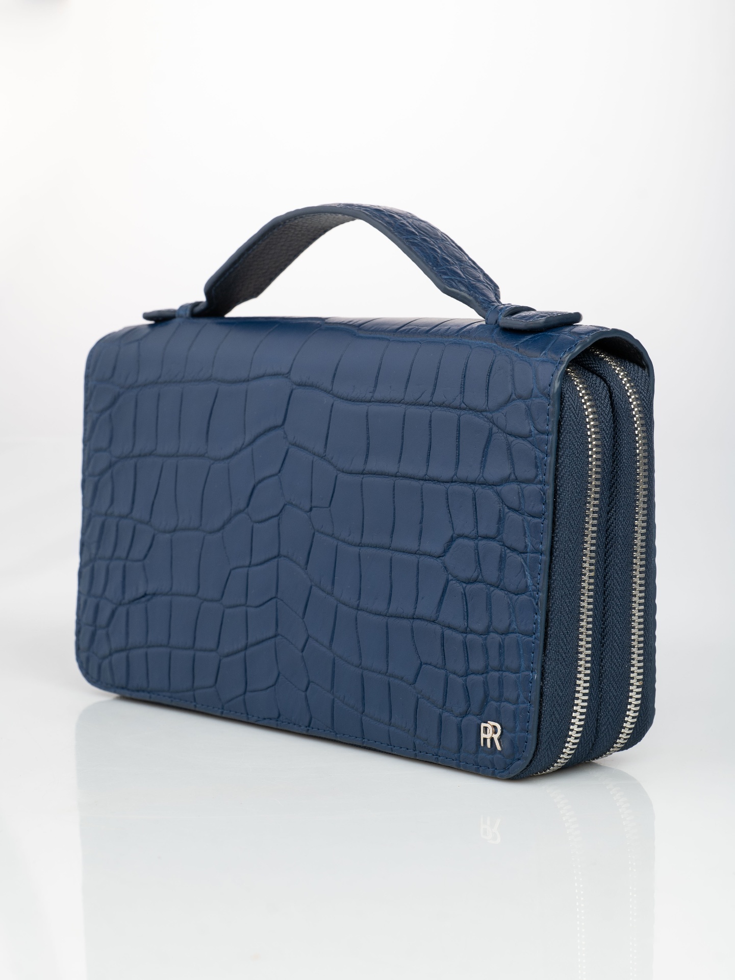 Navy Crocodile Pochette view 5