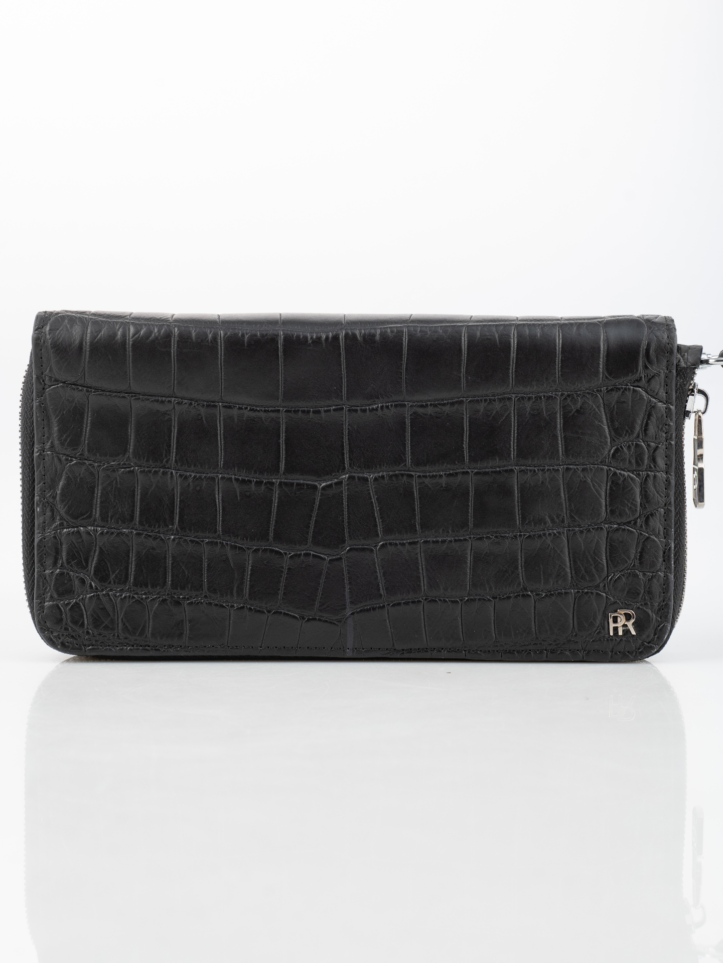 Noir Crocodile Mini Pochette