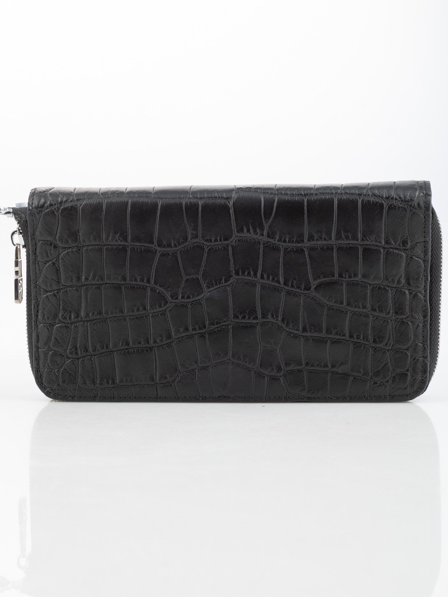 Noir Crocodile Mini Pochette - alternate view