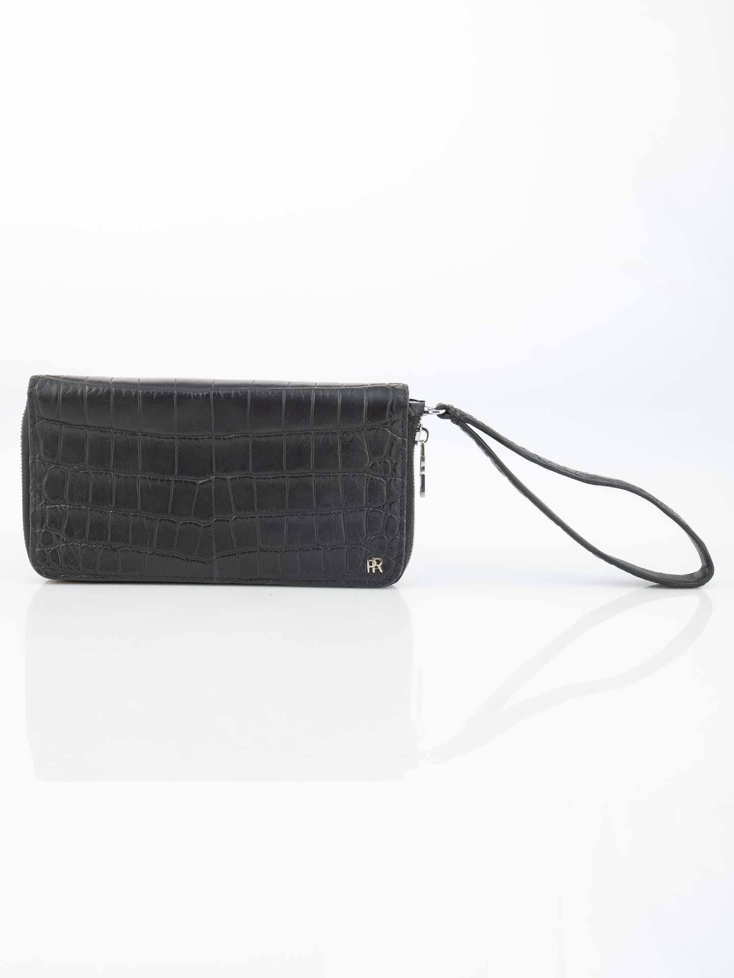 Noir Crocodile Mini Pochette view 3