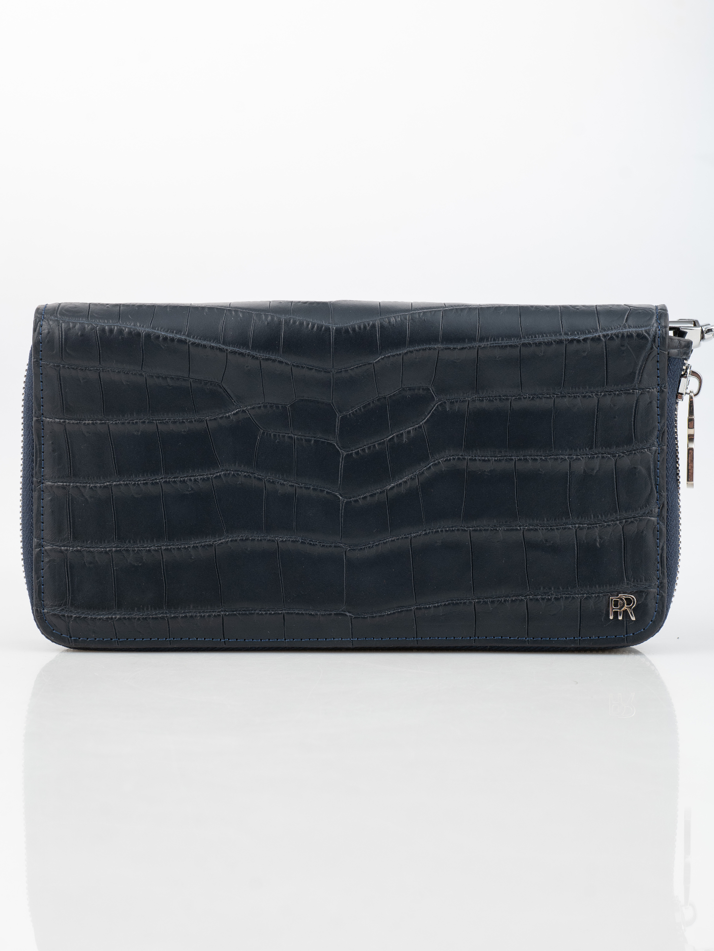 Navy Crocodile Mini Pochette